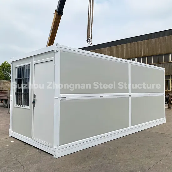 Maison de conteneur pliante préfabriquée simple bon marché de 20 pieds à vendre